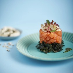 Salmone affumicato poké 120 g | Taglio per bowl