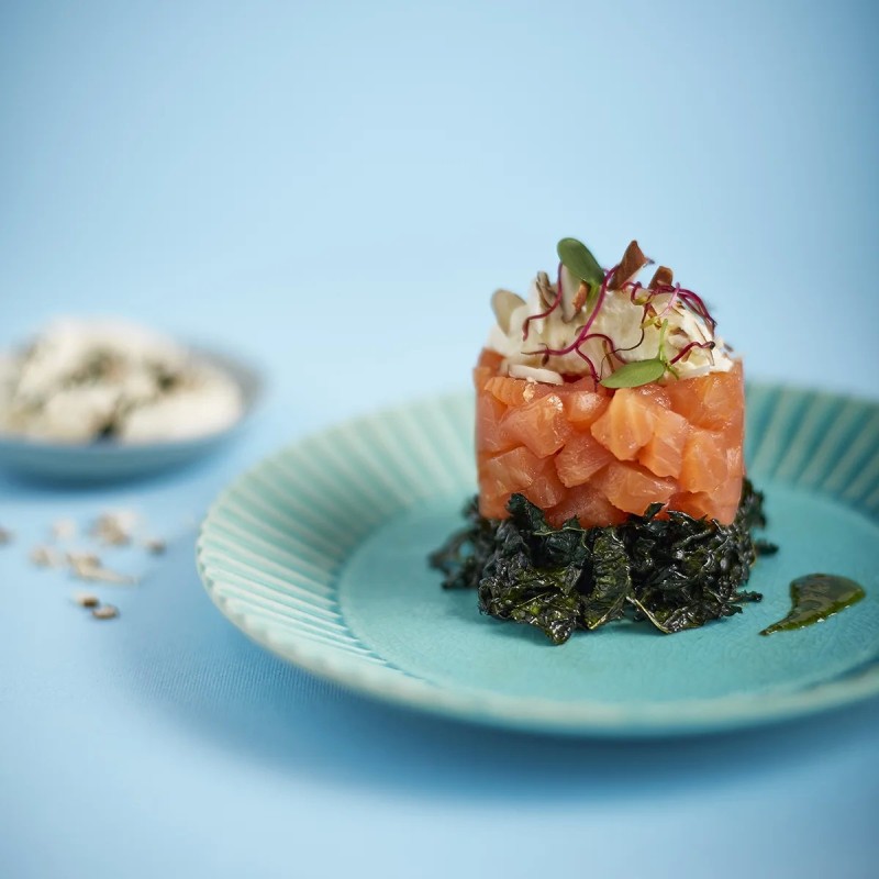Salmone affumicato poké 120 g | Taglio per bowl