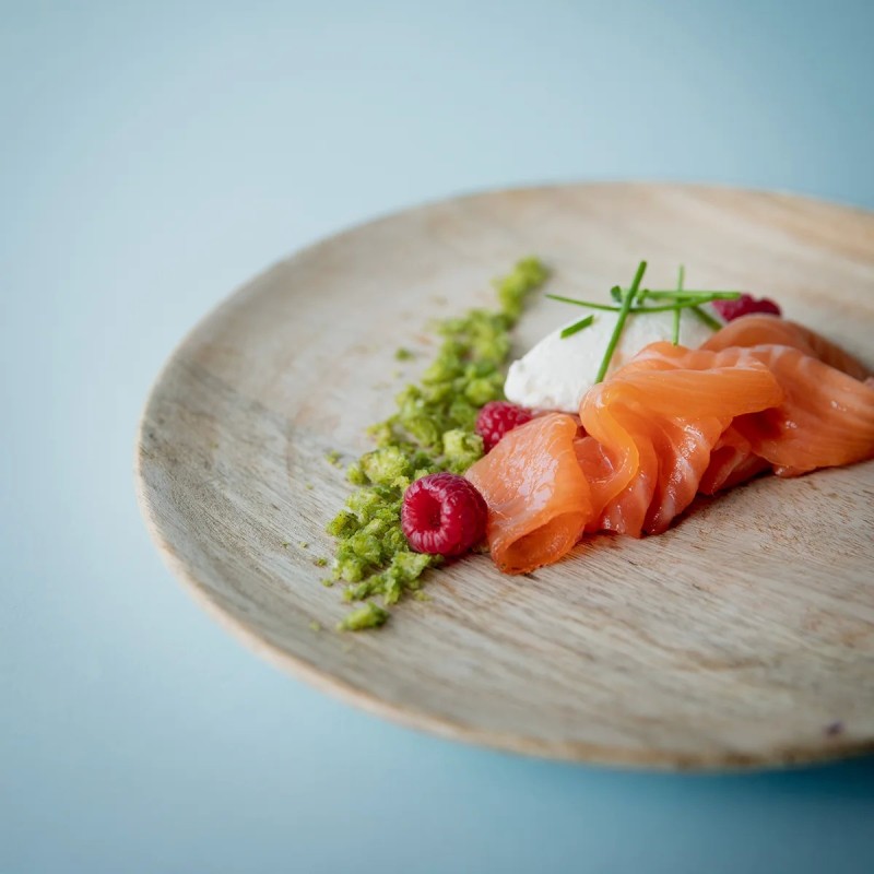 Salmone norvegese naturale 100 g | Fumara - Fetta superior