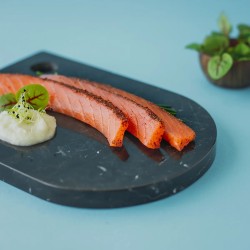 Salmone affumicato pepe e limone 100 g | Sashimi aromatizzato