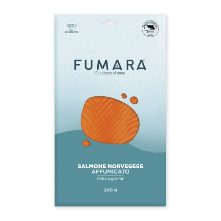 Salmone norvegese affumicato 200gr fetta superior