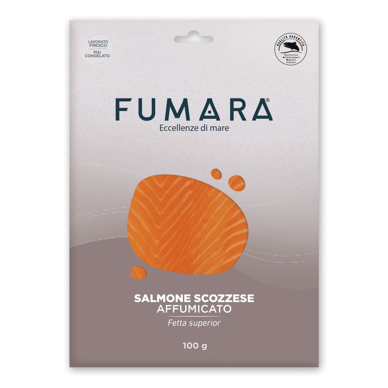 Salmone scozzese 100gr affumicato fetta superior