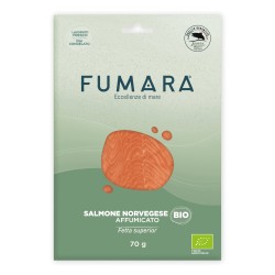 Salmone norvegese affumicato 70gr BIO fetta superior