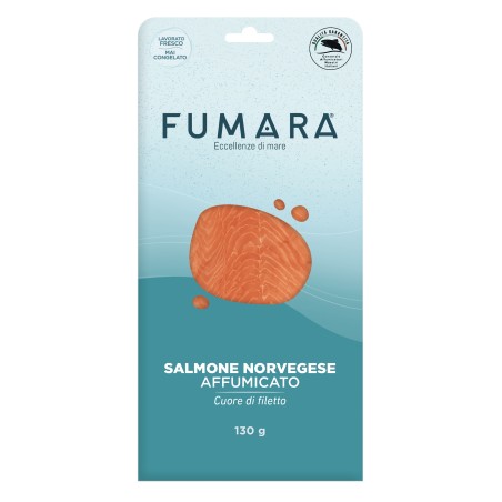 Salmone norvegese 130gr affumicato cuore
