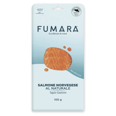 Salmone norvegese 100gr al naturale sashimi