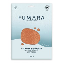 Salmone norvegese al naturale 100gr fetta superior
