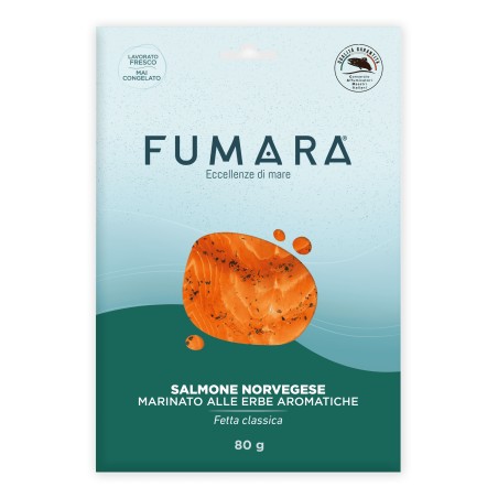 Salmone norvegese marinato fetta classica