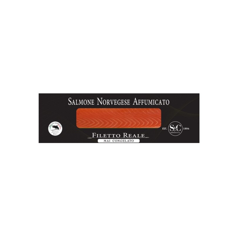 Filetto reale di salmone norvegese affumicato 350g