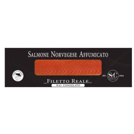 Filetto reale di salmone norvegese affumicato 350g