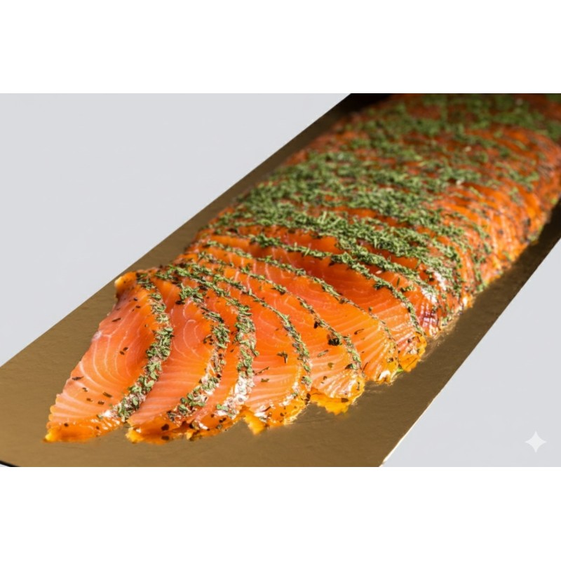 Salmone sashimi menta e basilico 300 g | Gusto fresco e aromatico