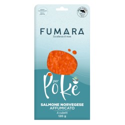 Salmone affumicato poké 120 g | Taglio per bowl