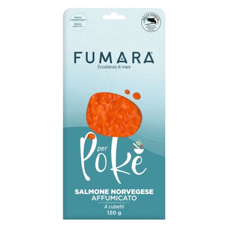 Salmone affumicato poké 120 g | Taglio per bowl